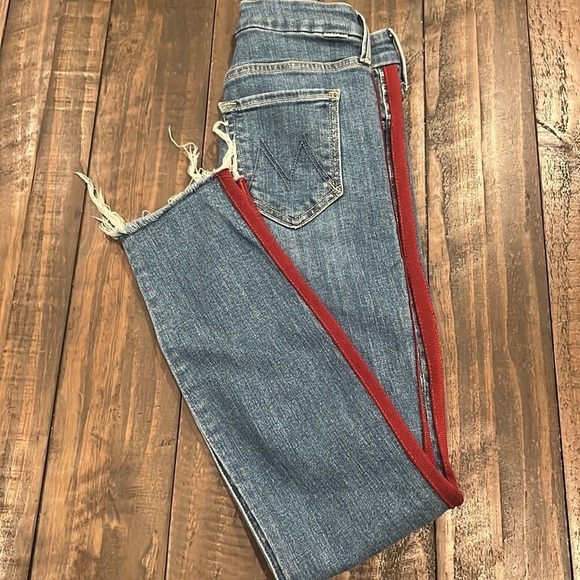 Mother -Keeping Love Alive Racer Fray Jeans - Picture 15 of 16